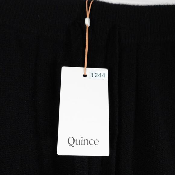 New Quince Men's Black Mongolian Cashmere Jogger Sweatpants Size Medium 1244 - Picture 7 of 14